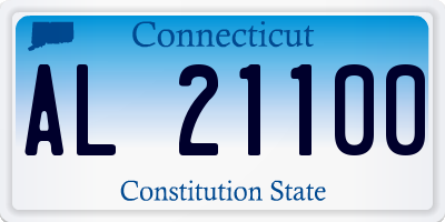 CT license plate AL21100