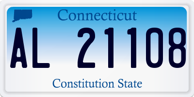 CT license plate AL21108