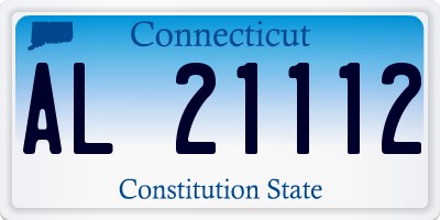 CT license plate AL21112