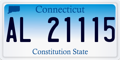 CT license plate AL21115