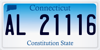 CT license plate AL21116