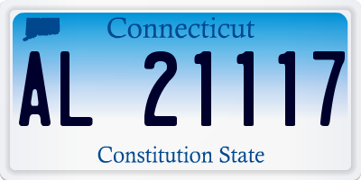 CT license plate AL21117