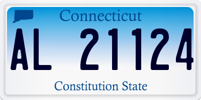 CT license plate AL21124