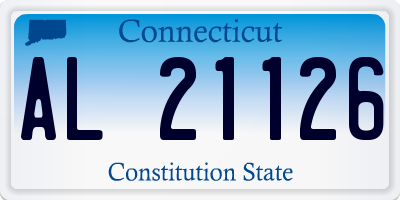CT license plate AL21126