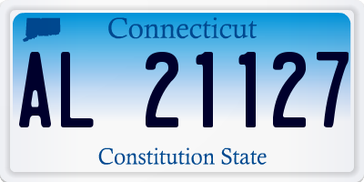 CT license plate AL21127