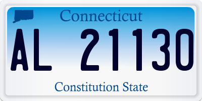 CT license plate AL21130