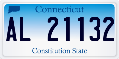 CT license plate AL21132