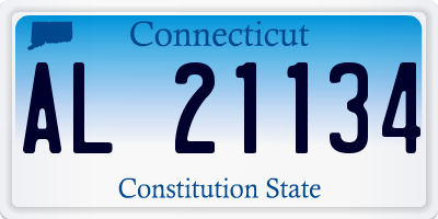 CT license plate AL21134