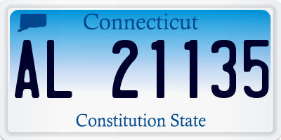 CT license plate AL21135