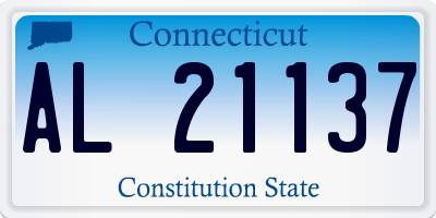 CT license plate AL21137