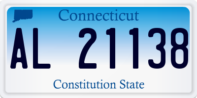 CT license plate AL21138