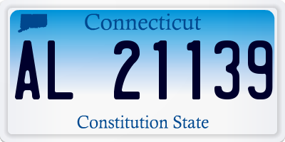 CT license plate AL21139