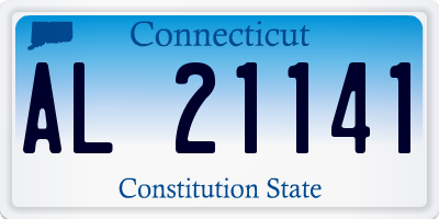 CT license plate AL21141