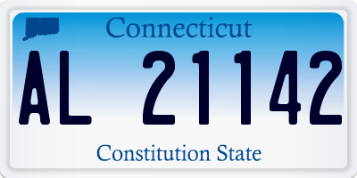CT license plate AL21142