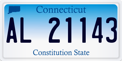 CT license plate AL21143