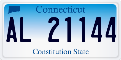 CT license plate AL21144