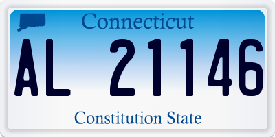 CT license plate AL21146