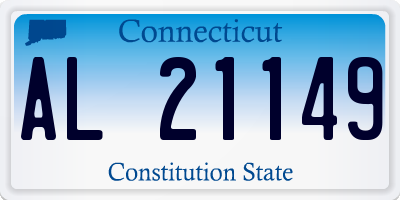 CT license plate AL21149