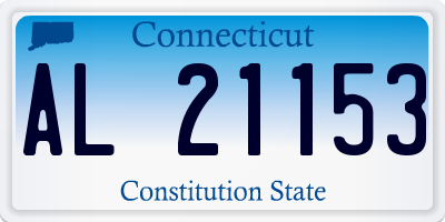 CT license plate AL21153
