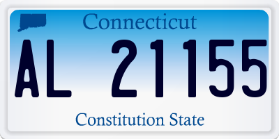 CT license plate AL21155