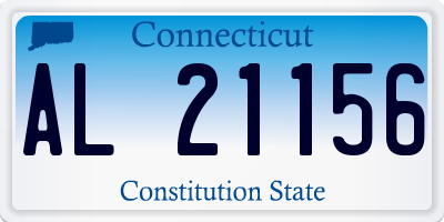 CT license plate AL21156