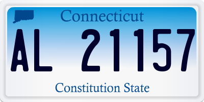 CT license plate AL21157