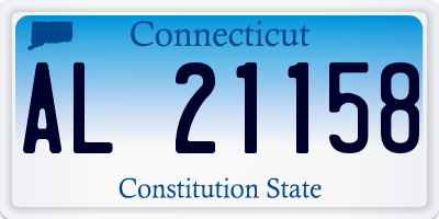 CT license plate AL21158