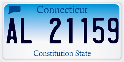 CT license plate AL21159