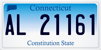 CT license plate AL21161