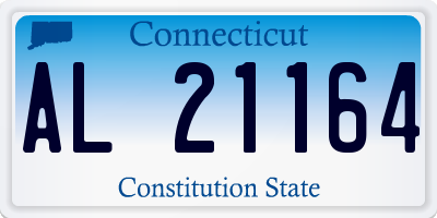 CT license plate AL21164