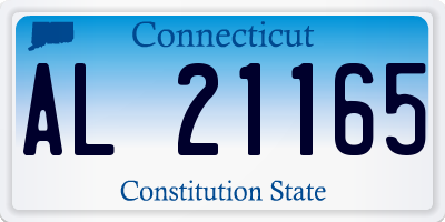 CT license plate AL21165