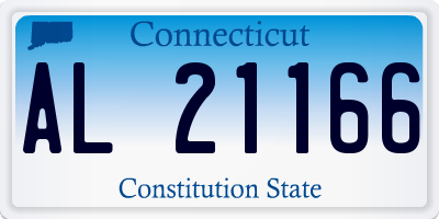 CT license plate AL21166