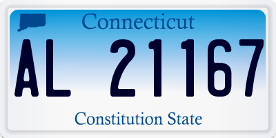 CT license plate AL21167