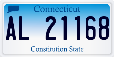 CT license plate AL21168