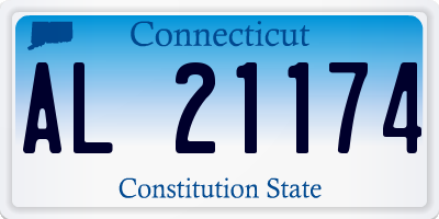 CT license plate AL21174