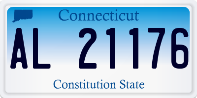CT license plate AL21176