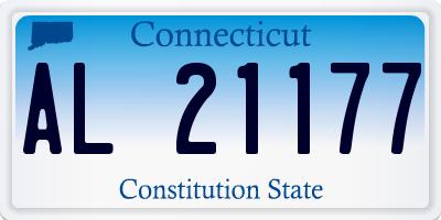 CT license plate AL21177