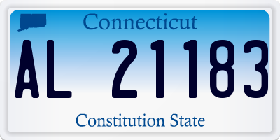 CT license plate AL21183