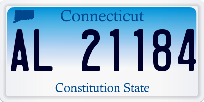 CT license plate AL21184