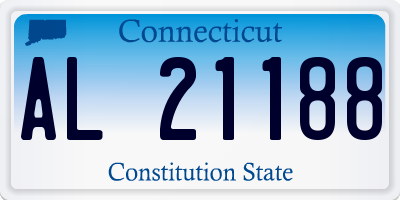 CT license plate AL21188
