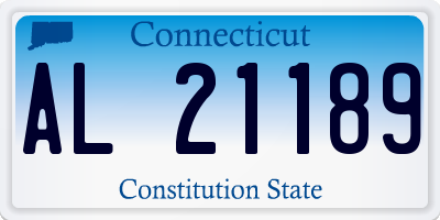 CT license plate AL21189