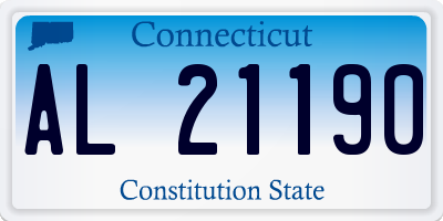 CT license plate AL21190