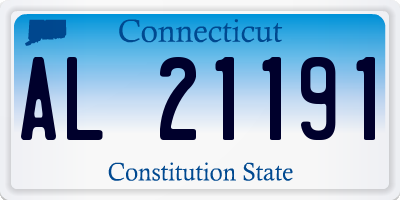 CT license plate AL21191