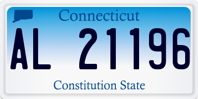 CT license plate AL21196