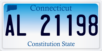 CT license plate AL21198