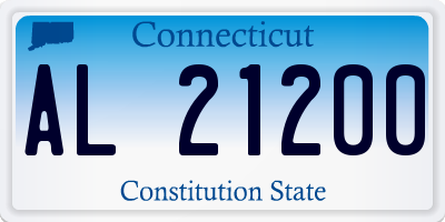 CT license plate AL21200