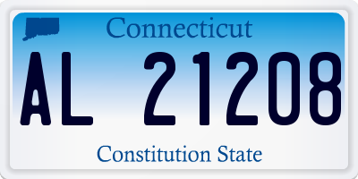 CT license plate AL21208