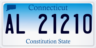 CT license plate AL21210