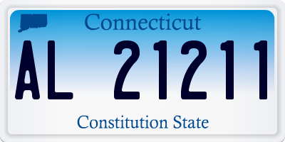 CT license plate AL21211