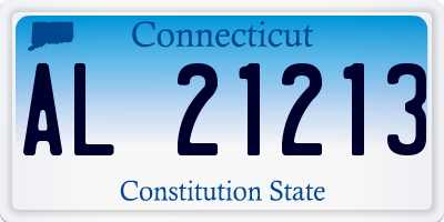 CT license plate AL21213